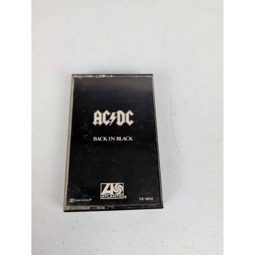 AC/DC - Back In Black Cassette Tape 1980 Atlantic Records